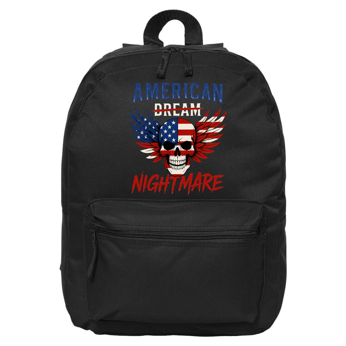 American Flag Dream Nightmare 16 in Basic Backpack