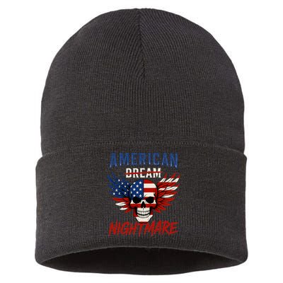 American Flag Dream Nightmare Sustainable Knit Beanie