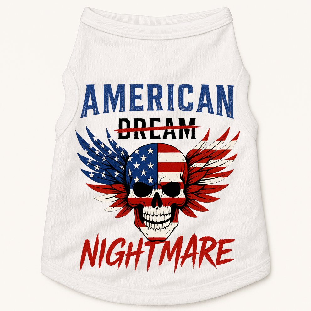American Flag Dream Nightmare Doggie Tank