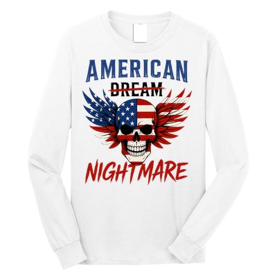 American Flag Dream Nightmare Long Sleeve Shirt