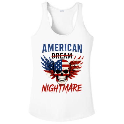 American Flag Dream Nightmare Ladies PosiCharge Competitor Racerback Tank
