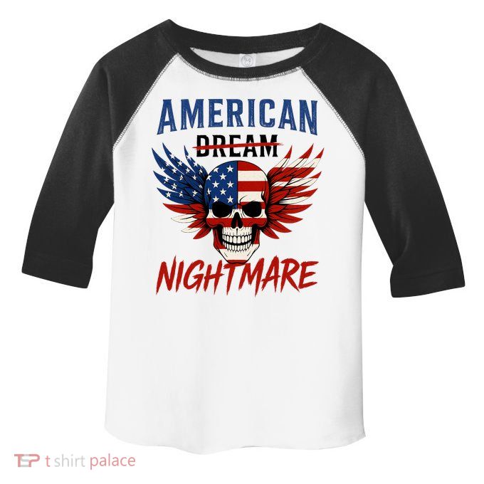 American Flag Dream Nightmare Toddler Fine Jersey T-Shirt
