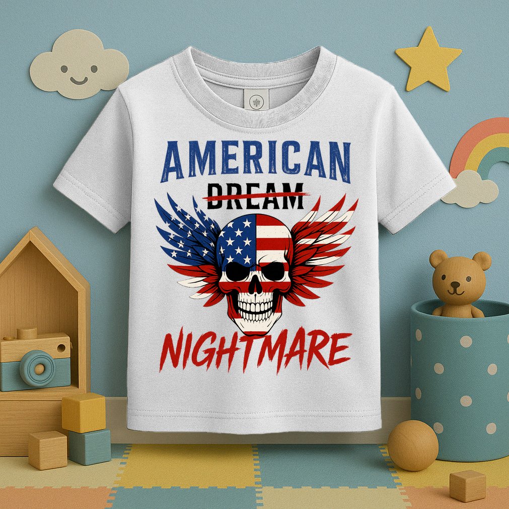 American Flag Dream Nightmare Toddler T-Shirt