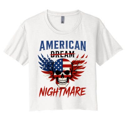 American Flag Dream Nightmare Crop Top
