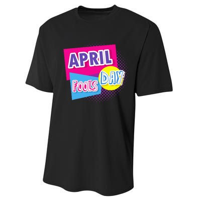 April Fool's Day Vintage Inspirational Fan Performance Sprint T-Shirt