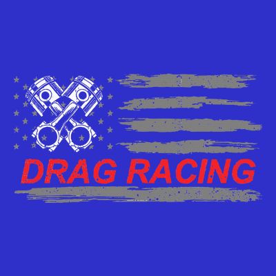 American Flag Drag Racing Car Lover T-Shirt