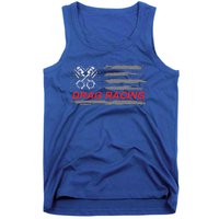 American Flag Drag Racing Car Lover Tank Top