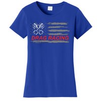 American Flag Drag Racing Car Lover Women's T-Shirt