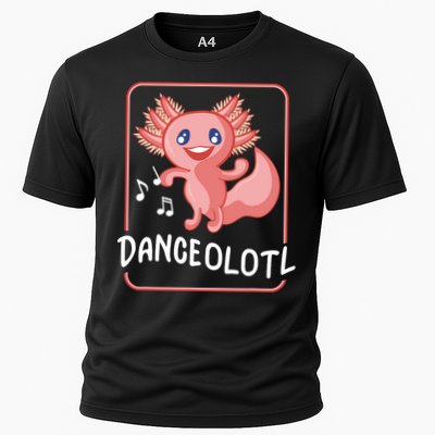 Axolotl Funny Dancing Danceolotl Amphibian Dancer Women Cooling Performance Crew T-Shirt