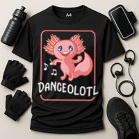 Axolotl Funny Dancing Danceolotl Amphibian Dancer Women Cooling Performance Crew T-Shirt