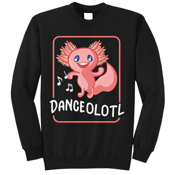 Axolotl Funny Dancing Danceolotl Amphibian Dancer Women Sweatshirt