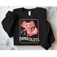 Axolotl Funny Dancing Danceolotl Amphibian Dancer Women Sweatshirt