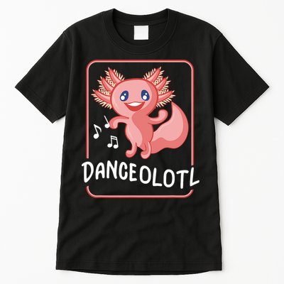 Axolotl Funny Dancing Danceolotl Amphibian Dancer Women Tall T-Shirt