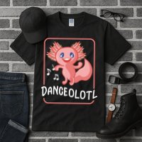 Axolotl Funny Dancing Danceolotl Amphibian Dancer Women Tall T-Shirt