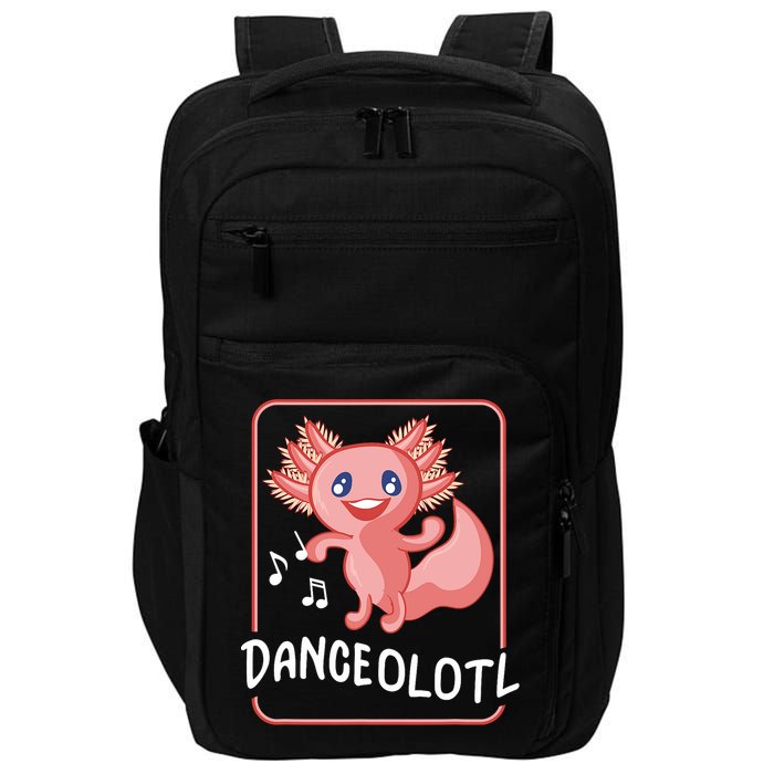 Axolotl Funny Dancing Danceolotl Amphibian Dancer Women Impact Tech Backpack