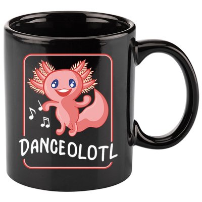 Axolotl Funny Dancing Danceolotl Amphibian Dancer Women 11oz C Handle Ceramic Mug