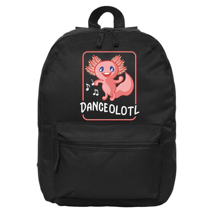 Axolotl Funny Dancing Danceolotl Amphibian Dancer Women 16 in Basic Backpack