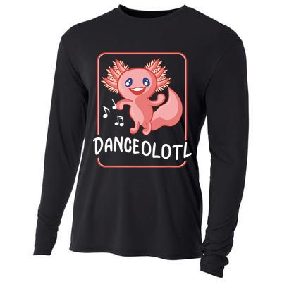 Axolotl Funny Dancing Danceolotl Amphibian Dancer Women Cooling Performance Long Sleeve Crew