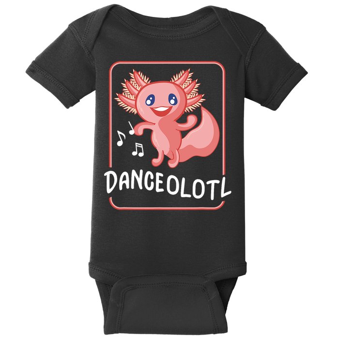 Axolotl Funny Dancing Danceolotl Amphibian Dancer Women Baby Bodysuit