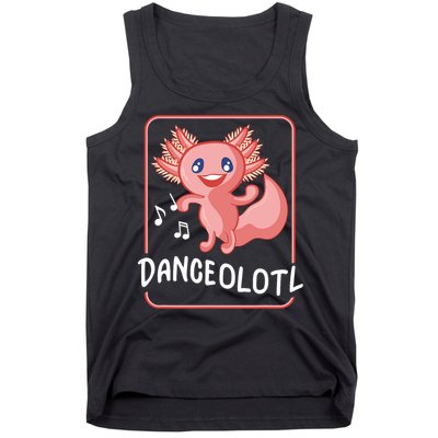 Axolotl Funny Dancing Danceolotl Amphibian Dancer Women Tank Top