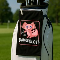 Axolotl Funny Dancing Danceolotl Amphibian Dancer Women Golf Towel