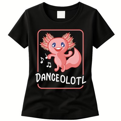 Axolotl Funny Dancing Danceolotl Amphibian Dancer Women Womens T-Shirt