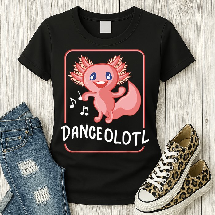 Axolotl Funny Dancing Danceolotl Amphibian Dancer Women Womens T-Shirt
