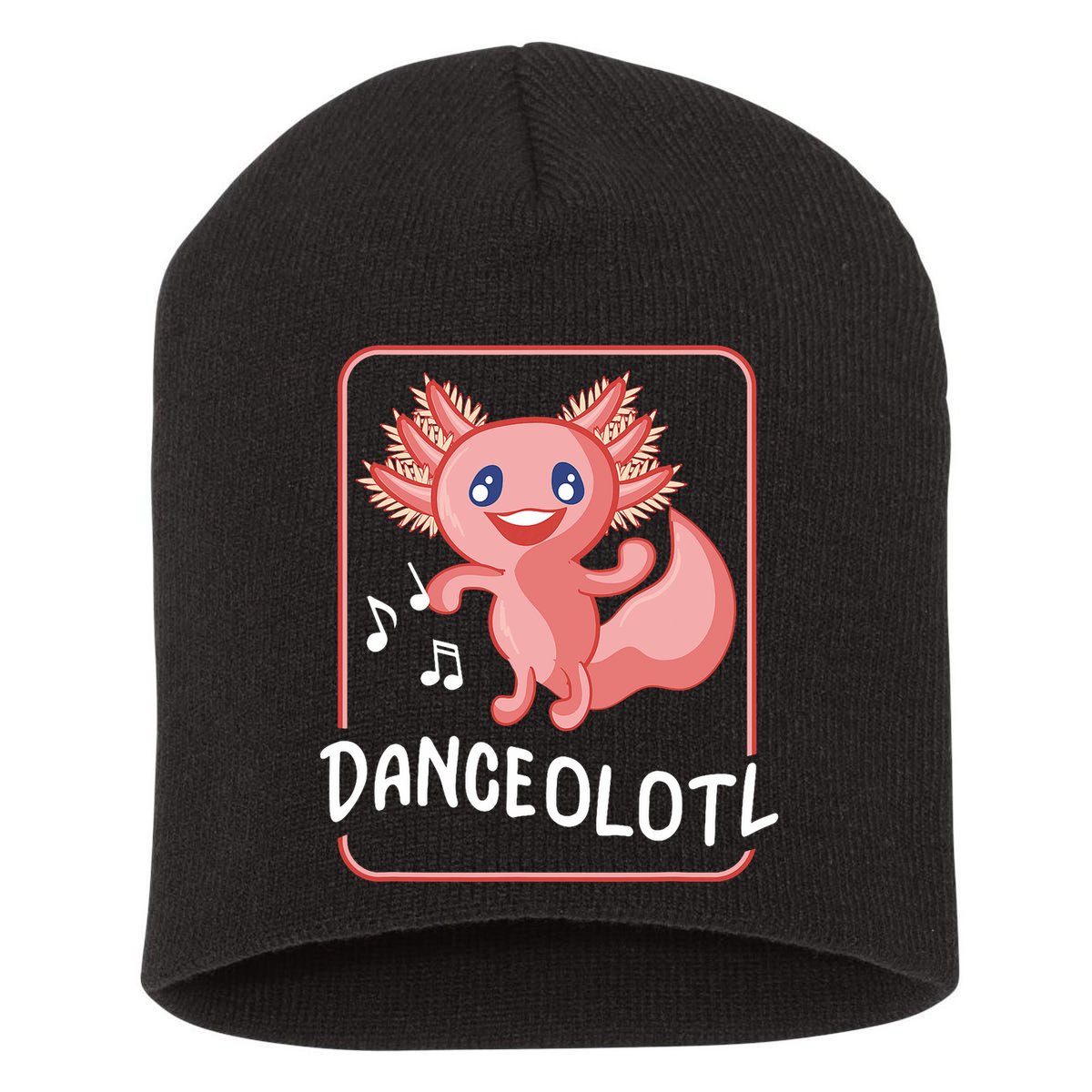 Axolotl Funny Dancing Danceolotl Amphibian Dancer Women Short Acrylic Beanie