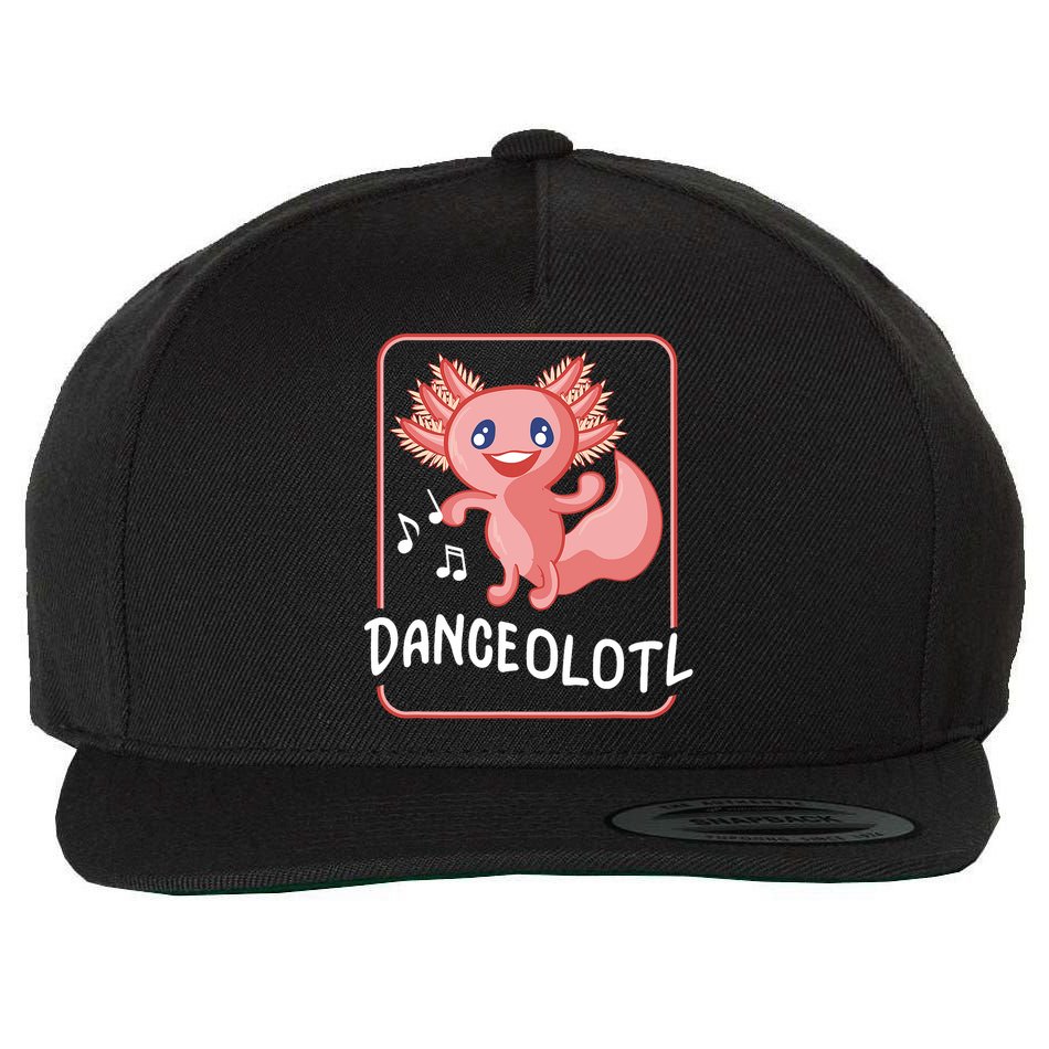 Axolotl Funny Dancing Danceolotl Amphibian Dancer Women Wool Snapback Cap