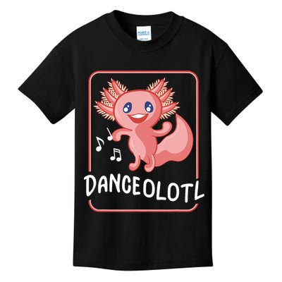 Axolotl Funny Dancing Danceolotl Amphibian Dancer Women Kids T-Shirt