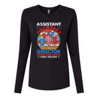 Assistant Fireworks Director USA Independence Day July 4th Gift Womens Cotton Relaxed Long Sleeve T-Shirt