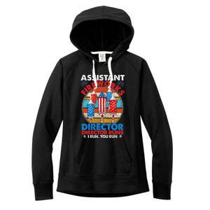 Assistant Fireworks Director USA Independence Day July 4th Gift Women's Fleece Hoodie