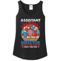 Assistant Fireworks Director USA Independence Day July 4th Gift Ladies Essential Tank