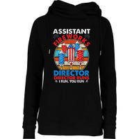 Assistant Fireworks Director USA Independence Day July 4th Gift Womens Funnel Neck Pullover Hood