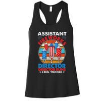 Assistant Fireworks Director USA Independence Day July 4th Gift Women's Racerback Tank