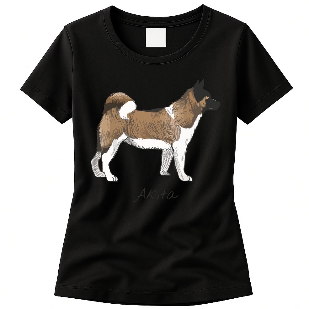 Akita Fun Doggy Womens T-Shirt