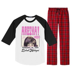 Aretha Franklin DETROIT Raglan Sleeve Pajama Set