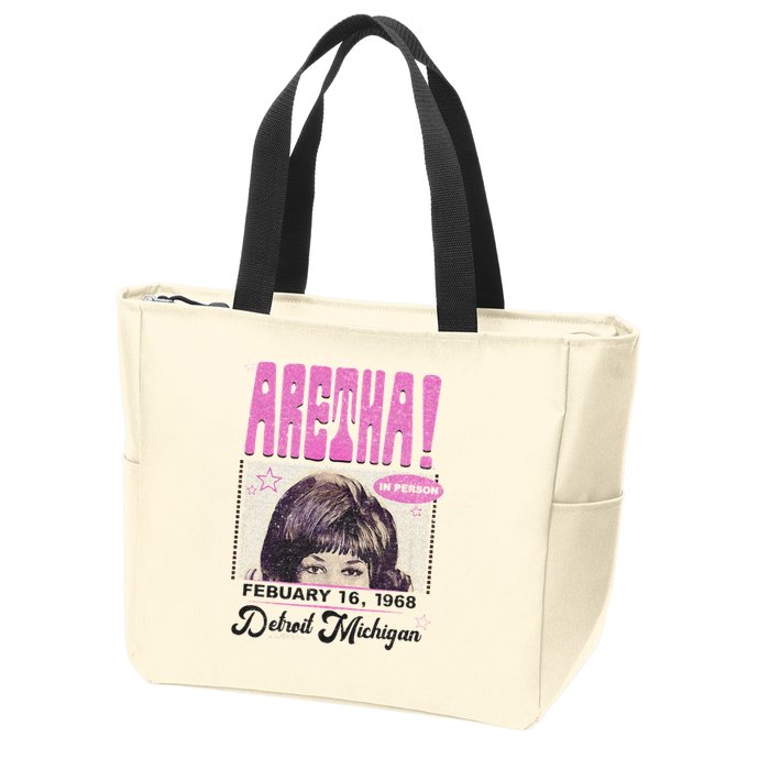 Aretha Franklin DETROIT Zip Tote Bag