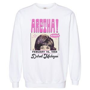 Aretha Franklin DETROIT Garment-Dyed Sweatshirt