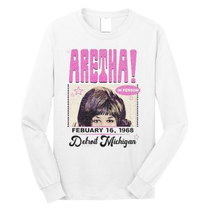 Aretha Franklin DETROIT Long Sleeve Shirt