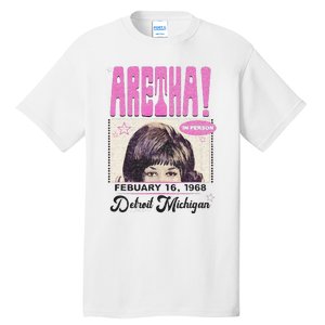 Aretha Franklin DETROIT Tall T-Shirt