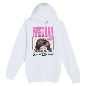 Aretha Franklin DETROIT Premium Pullover Hoodie