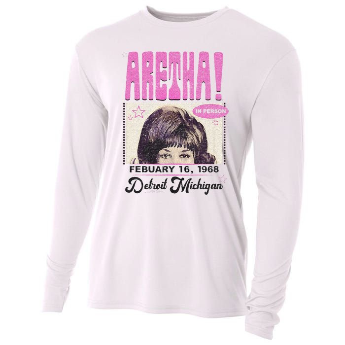 Aretha Franklin DETROIT Cooling Performance Long Sleeve Crew