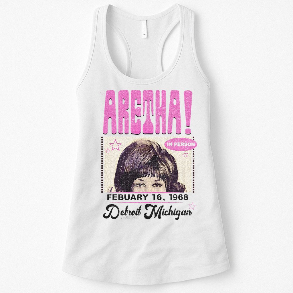 Aretha Franklin DETROIT Womens Tank Top