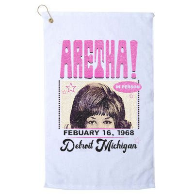 Aretha Franklin DETROIT Golf Towel