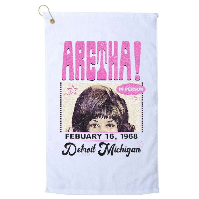Aretha Franklin DETROIT Golf Towel