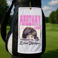 Aretha Franklin DETROIT Golf Towel