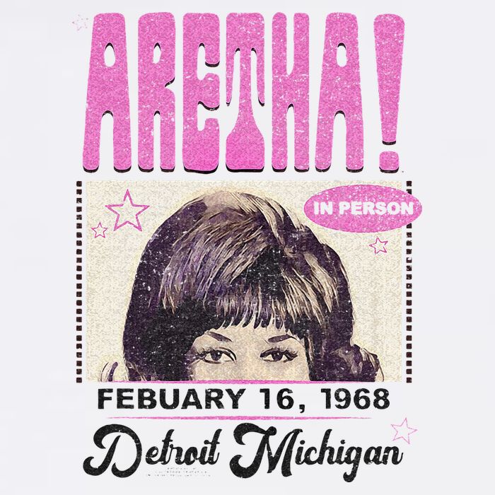 Aretha Franklin DETROIT Golf Towel