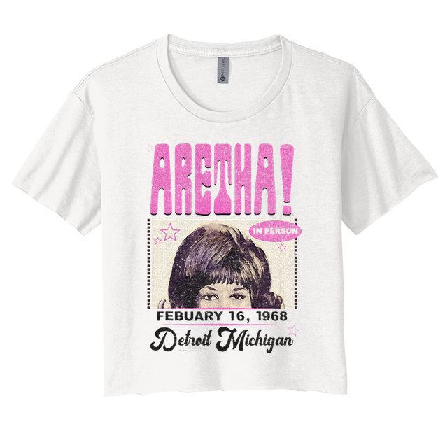 Aretha Franklin DETROIT Crop Top