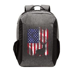 American Flag Deer Elk Hunting USA Patriotic Hunter Gift Vector Backpack